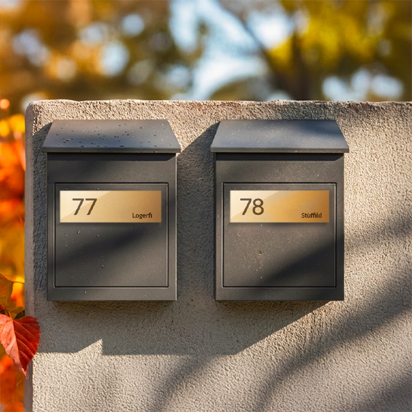 Targhette per cassette postali
