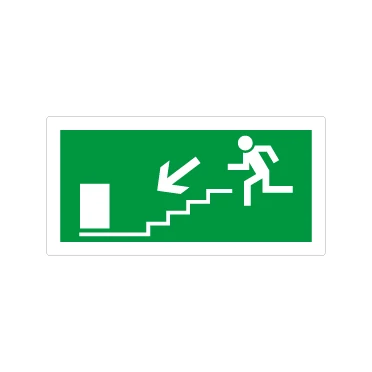 Uscita scala d'emergenza sinistra giù