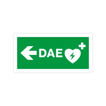 DAE defibrillatore sinistra