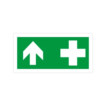 Pronto soccorso con freccia su 2