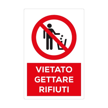 Vietato gettare rifiuti