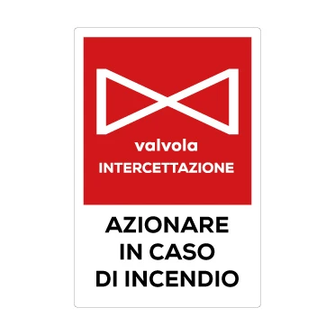 Azionare valvola intercettazione in caso di incendio
