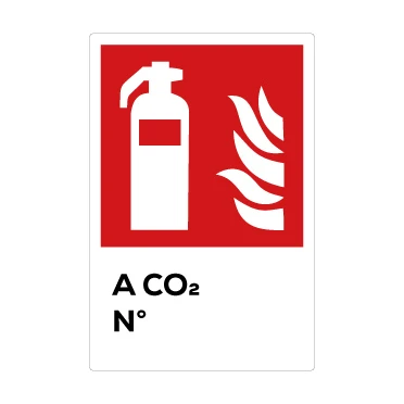 Estintore a CO2 numerato antincendio