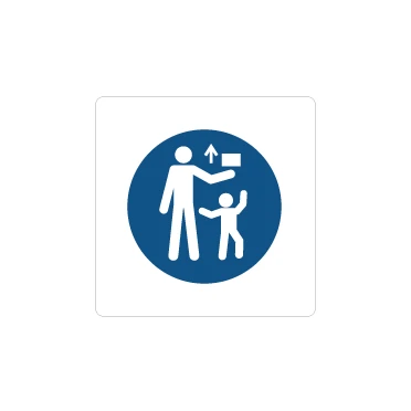 Obbligatorio tenere fuori dalla portata dei bambini M055