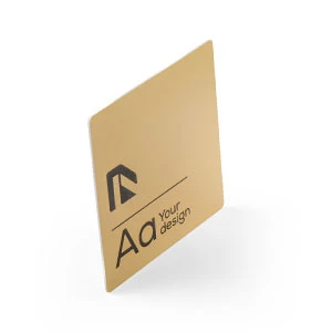 Anodizzato Gold con marcatura nera - mm 1