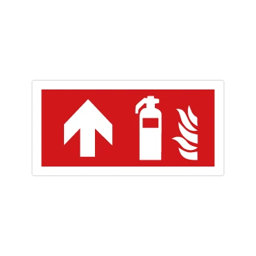 Estintore con freccia antincendio sopra 2