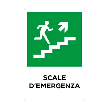 Scale di emergenza destra sopra