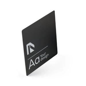 Anodizzato Nero con marcatura silver - mm 1