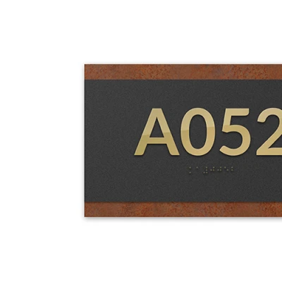 Corten, grigio satinato, oro