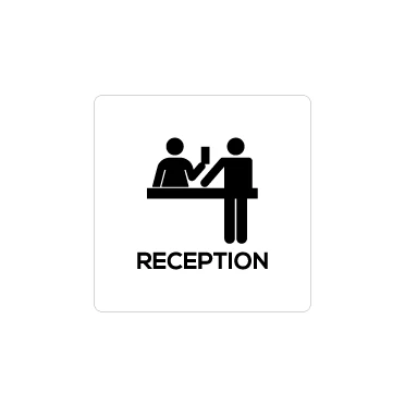 Reception A con scritta