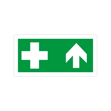 Pronto soccorso con freccia su