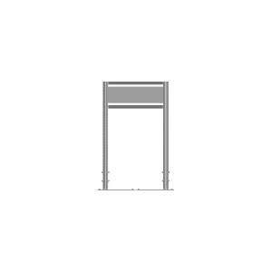 60x100 con 1 pannello cm 50x15