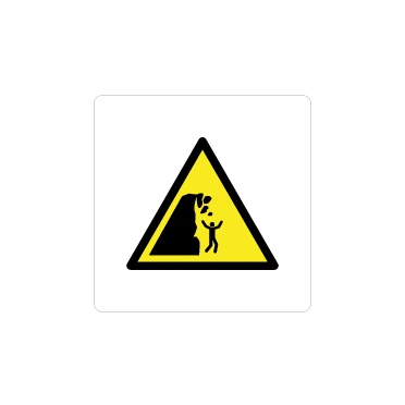 Attenzione scogliera instabile W053