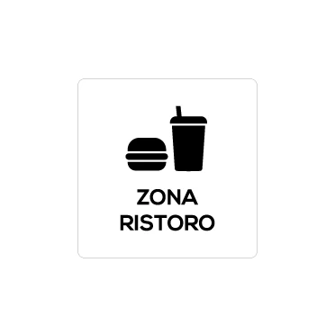 Zona ristoro con scritta