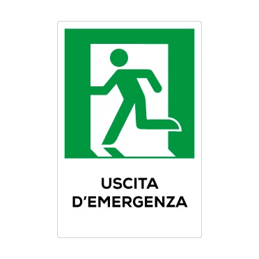 Uscita d'emergenza a sinistra