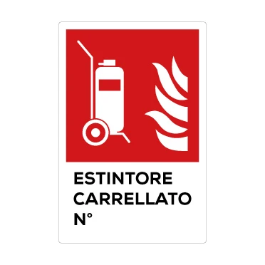Estintore carrellato numerato antincendio