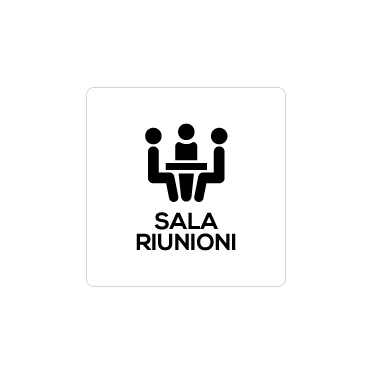 Sala riunioni 2 con scritta
