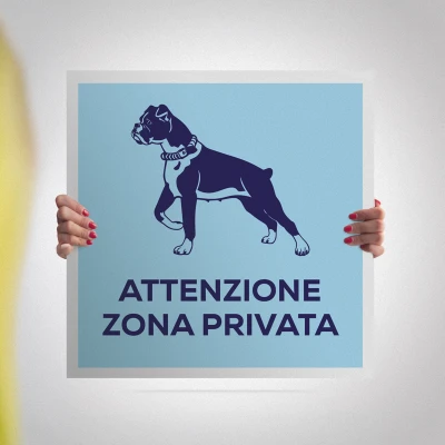 Cartelli attenti al cane personalizzati