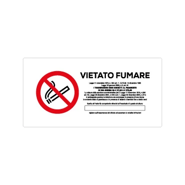 Vietato fumare con legge