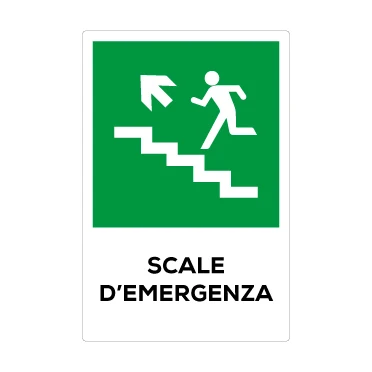 Scale di emergenza sinistra sopra