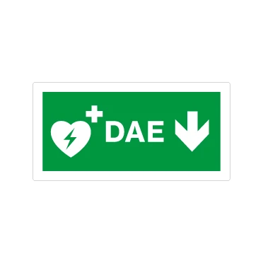 DAE defibrillatore giù