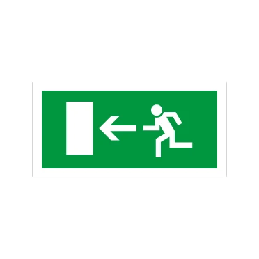 Uscita porta di emergenza a sinistra