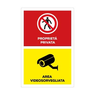 Proprietà privata, area videosorvegliata