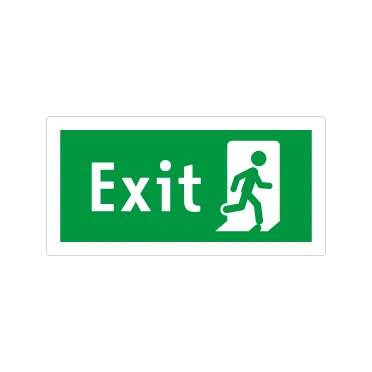 Evacuazione EXIT omino destra B