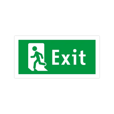Evacuazione EXIT omino sinistra B