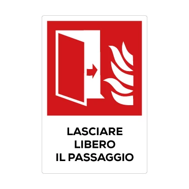 Porta tagliafuoco libera antincendio
