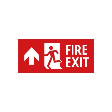 Uscita antincendio sopra