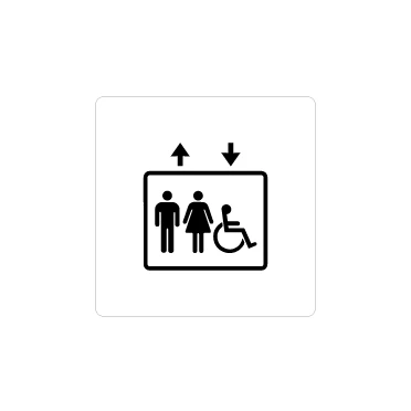 Ascensore standard uomo donna e handicap