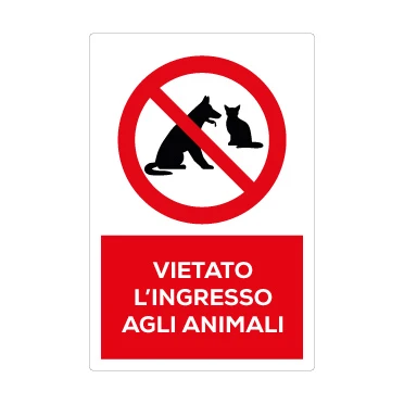 Vietato l'ingresso agli animali