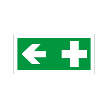 Pronto soccorso con freccia a sinistra