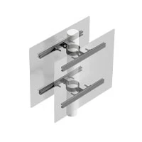 Supporto per palo (diametro cm 6) bifacciale