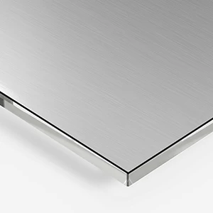 Acrilico bistrato Silver spazzolato