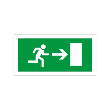 Uscita porta di emergenza a destra