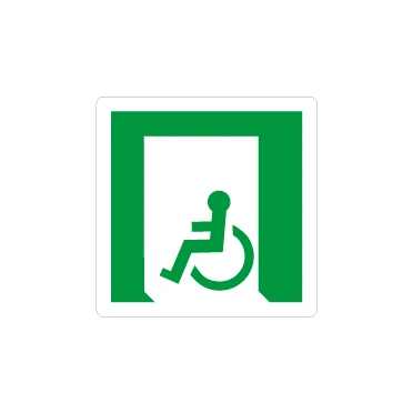 Uscita d'emergenza disabili E026