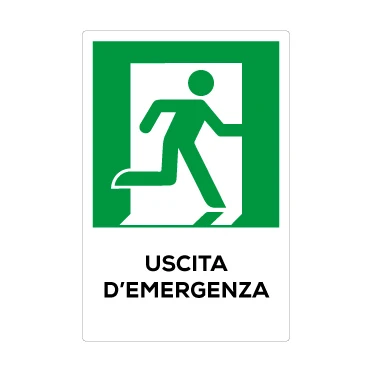 Uscita d'emergenza a destra