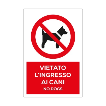 Vietato l'ingresso ai cani