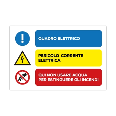 Quadro elettrico, pericolo corrente elettrica