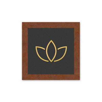 Corten, grigio satinato, oro