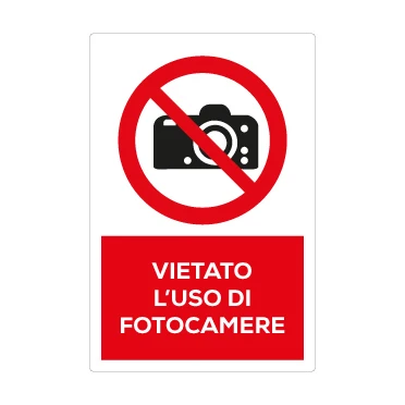 Vietato l'uso di fotocamere