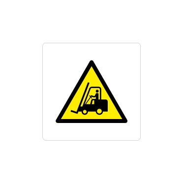 Pericolo passaggio carrelli W014