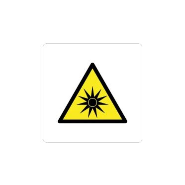 Pericolo radiazioni ottiche W027