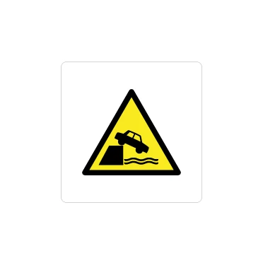 Attenzione argini non protetti W051