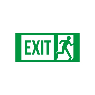 Evacuazione EXIT omino destra