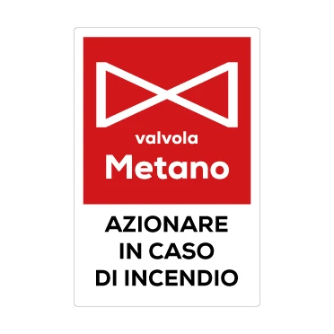 Azionare valvola metano in caso di incendio