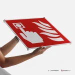 Cartello pulsante allarme antincendio F005