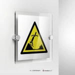 Cartello di pericolo attenzione oggetti sommersi W049